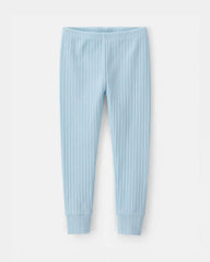 Baby Boy Rib Snug Fit 2-Piece Pajama Set - Blue