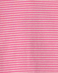 Baby Girl 4-Piece Pets 100% Cotton Snug Fit Pajama Set - Pink/Cream