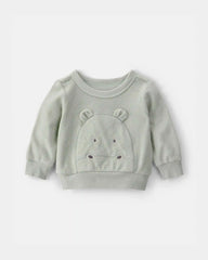Baby 3-Piece Hippo Terry Layering Set - Green