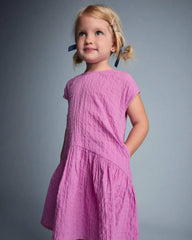 Toddler Girl Asymmetrical Drop-Waist Dress - Pink