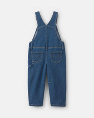 Toddler Girl Denim Overalls - Medium Wash