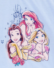 Kid Disney© Princess Loose-Fit 2-Piece Pajamas - Blue