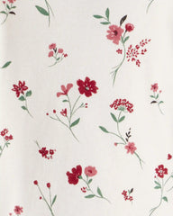 Baby Girl 2-Piece Organic Cotton Pajamas in Rosethorn Hollow
