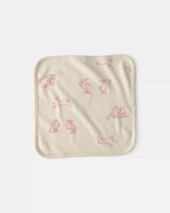 Baby Girl 6-Pack Bunny Terry Washcloths - Pink