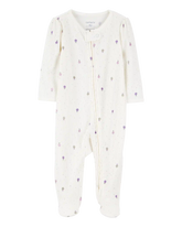 Baby Girl Air Balloon 2-Way Zipper Textured Sleep and Play