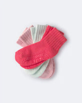 Toddler Girl 3-Pack No-Slip Ankle Socks - Pink/Blue