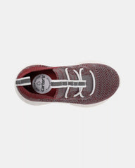 Toddler Boy Pull-On Athletic Sneakers - Red/Grey