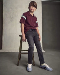 Boys Tapered Denim Jeans - Black