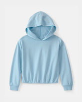 Girls French Terry Hoodie - Blue