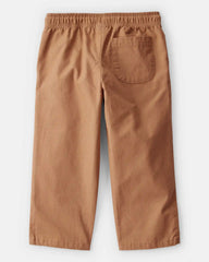 Toddler Boy Drawstring Pull-On Pants - Khaki