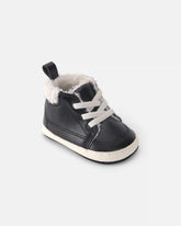 Baby Boy High Top Sneakers - Black