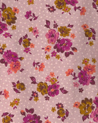 Toddler Girl 2-Piece Floral Corduroy Long-Sleeve Dress Set - Pink/Purple