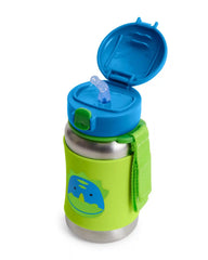 Zoo Stainless Steel Little Kid Straw Bottle - Dinosaur