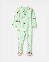 Baby Puppy 100% Cotton Snug Fit 1-Piece Pajama - Green