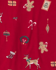 Toddler 2-Piece Christmas PurelySoft™ Snug Fit Pajama Set - Red