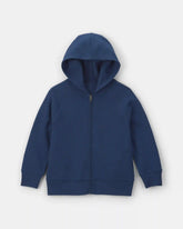 Boys Fleece Zip-Up Hoodie - Navy Blue