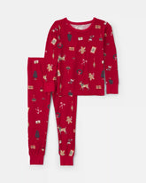 Toddler 2-Piece Christmas PurelySoftâ„¢ Snug Fit Pajama Set - Red