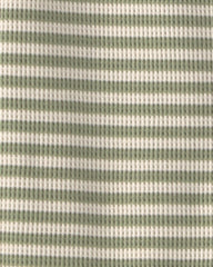 Baby Organic Cotton Waffle Knit in Stripes