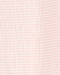 Baby Girl 2-Pack 2-Way Zip Cotton Sleep & Play Pajamas - White/Pink