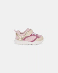 Baby Girl Every Step® First Walker Heart Color Block Sneakers - Pink/Gold
