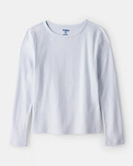 Girls Long-Sleeve 2-Piece Floral Top Set - Blue