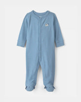 Baby Boy Dog Cotton Snap Sleep & Play Pajamas - Blue