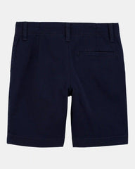 Kid Stretch Chino Uniform Shorts - Navy