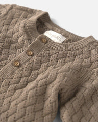 Baby Organic Cotton Sweater Knit Jumpsuit