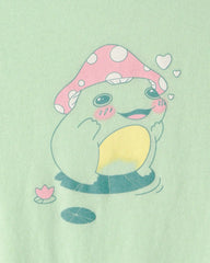 Girls Frog Graphic Tee - Green