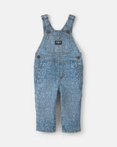 Baby Alphabet Overalls - Light Wash