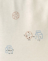 Baby Boy 4-Pack Milk & Cookies Long-Sleeve Multipack Bodysuits