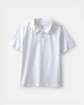 Boys Uniform Active Polo Shirt - White