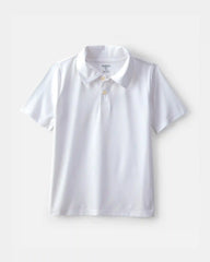 Boys Uniform Active Polo Shirt - White