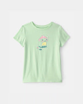 Girls Frog Graphic Tee - Green