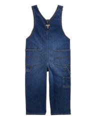 Toddler Stretch Denim Overalls - Dark Wash