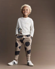 Toddler Long-Sleeve Pocket Relaxed Tee with Shapes - Cream