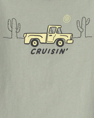 Toddler Boy 'Cruisin' Truck Long-Sleeve Graphic Tee - Green