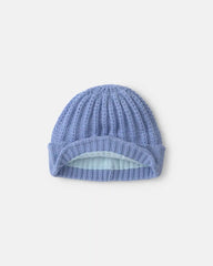 Baby Girl Ribbed Beanie - Purple