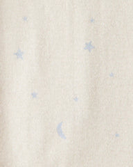Baby Boy 4-Pack Dragon Star Print Cotton Long-Sleeve Multipack Bodysuits - Blue/White/Green