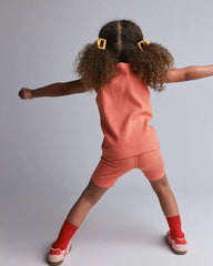 Toddler Girl Ribbed Playtime Tank Top - Coral
