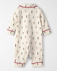 Baby Organic Cotton Jumpsuit in Nutcracker