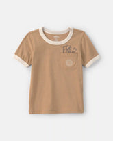 Toddler Boy Tools Embroidered Pocket Graphic Tee - Tan