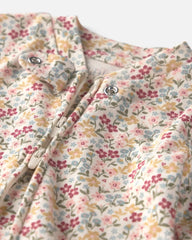 Baby Girl Organic Cotton Sleep & Play Pajamas in Floral