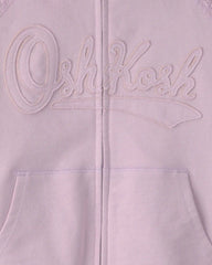 Girls OshKosh Logo Zip-Up Hoodie - Purple
