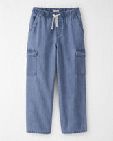 Kids Organic Cotton Denim Cargo Pants