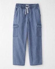 Kids Organic Cotton Denim Cargo Pants