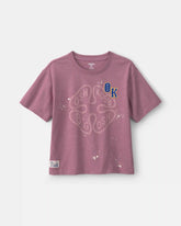 Girls 'OshKosh' Graphic Tee - Purple