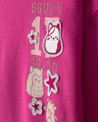 Girls Squishmallow Pullover Sweatshirt - Pink