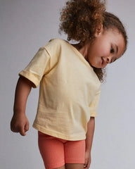 Toddler Rolled Cuff Tee - Yellow