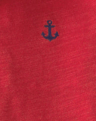 Baby Boy 3-Piece Anchor Polo Outfit Set - Red/Blue/White